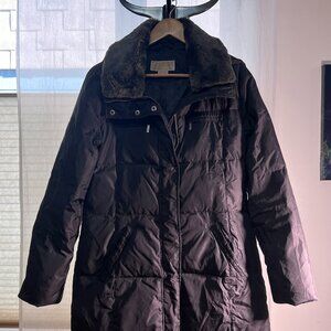 Michael Kors Down Puffer jacket - midi length with removeable hood and collar